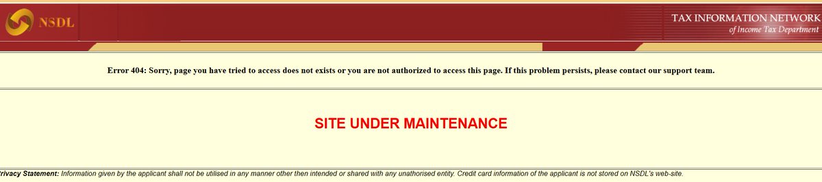 imcagrv's tweet photo. @NSDL_Depository @ProteanEgovTech Today tried twice for New TAN application but both times payment deducted and website is showing error. No ack no pdf generated either.Kindly look into the matter asap. https://t.co/PFymaQcmfc