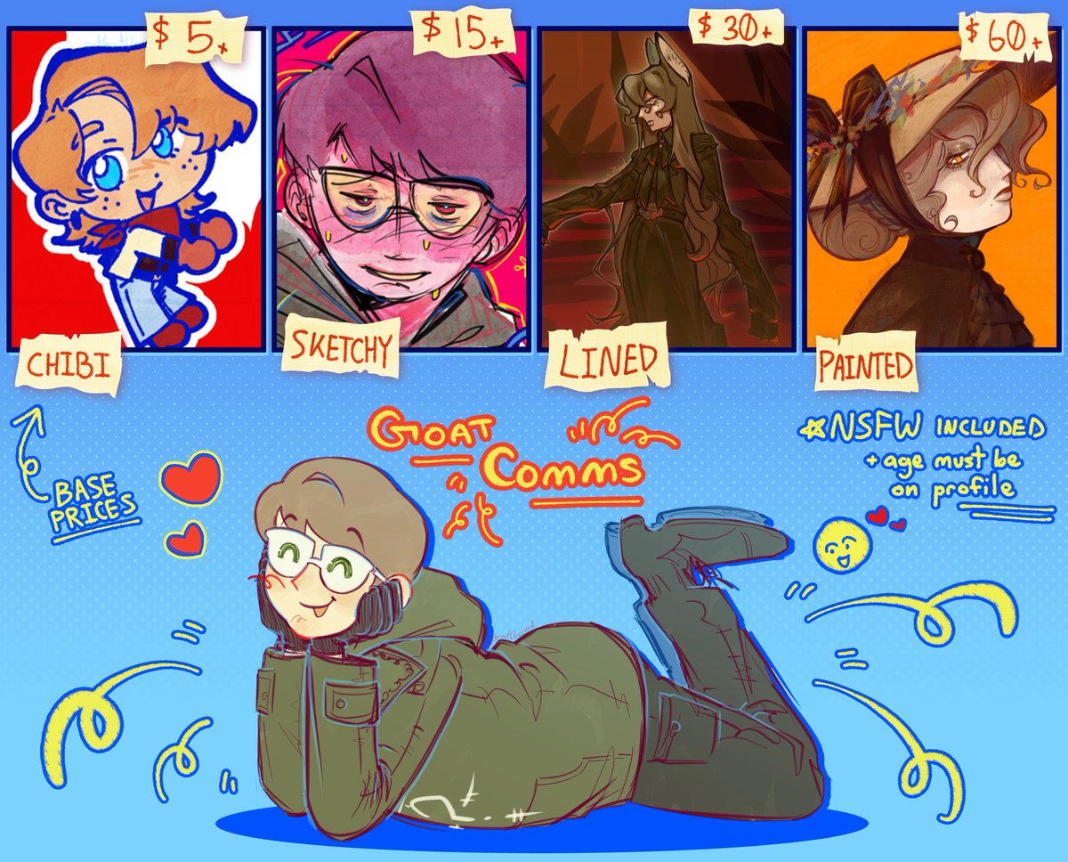 Goat | comms open tweet media