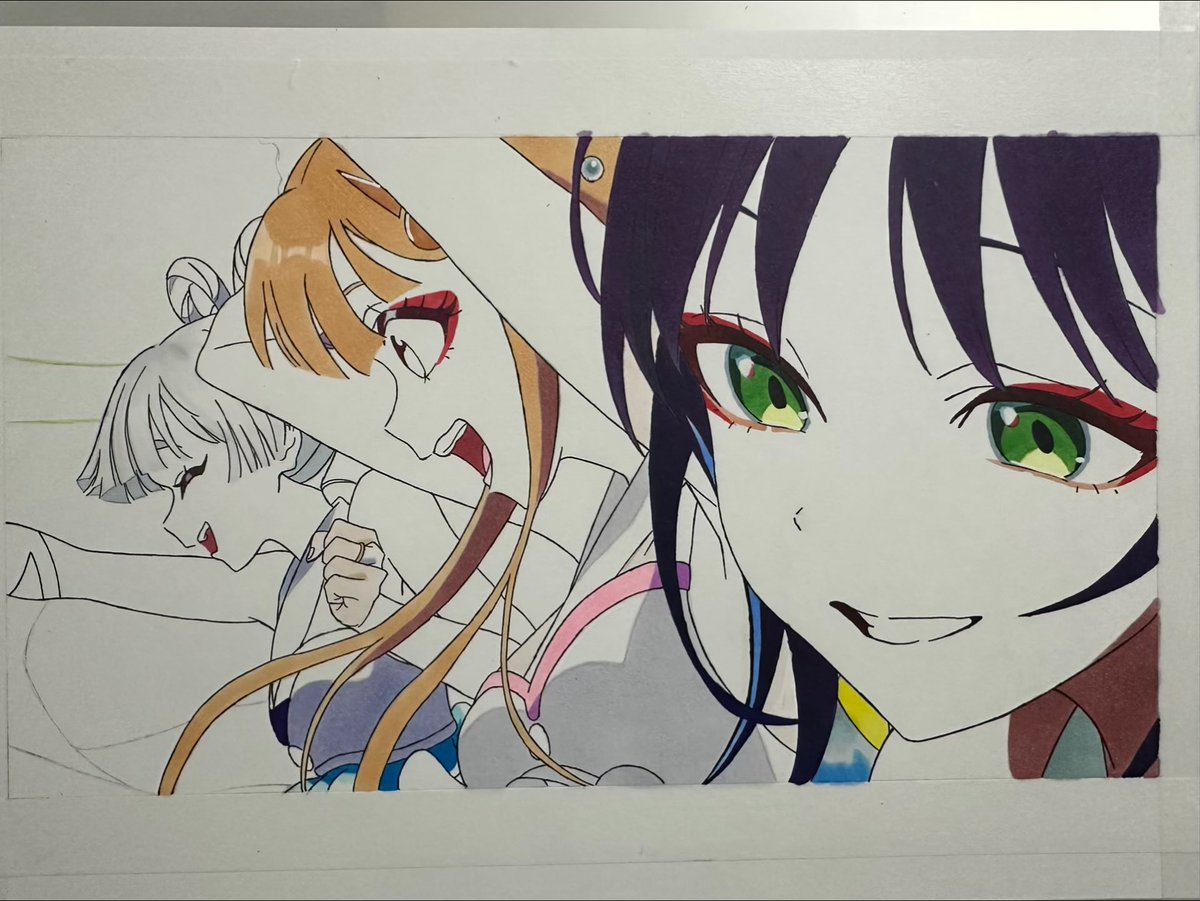 とりあえず色揃うまではこのままにします！ あと、超かぐや姫の模写は