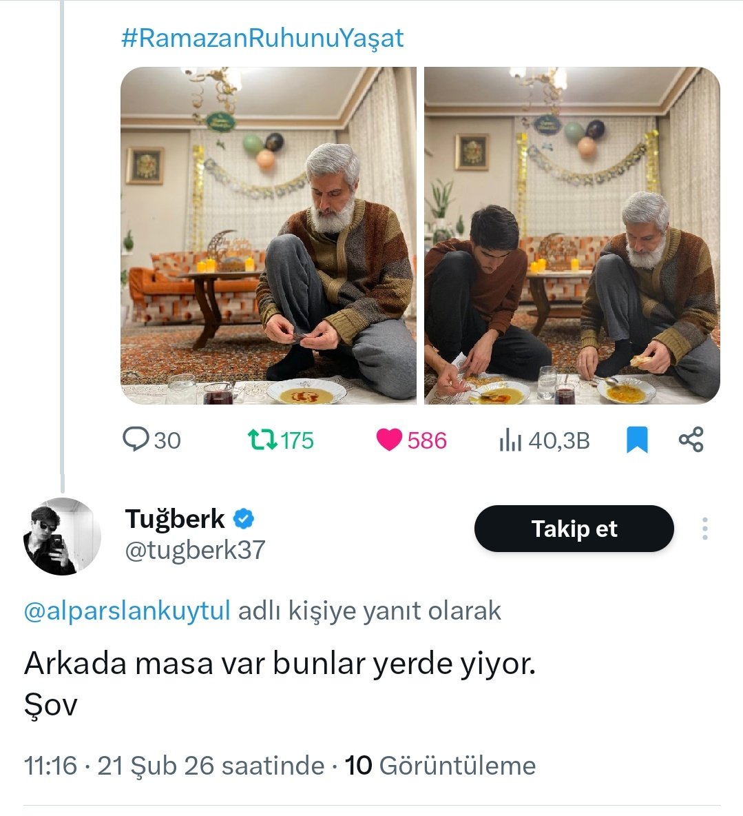 Troller böyledir işte eleştirmek için şekilden şekile girer, orta sehpa ile masanın ayrımını yapamayacak kadar düşünme yetilerini kaybederler. 

Acizliğin bu kadarı...