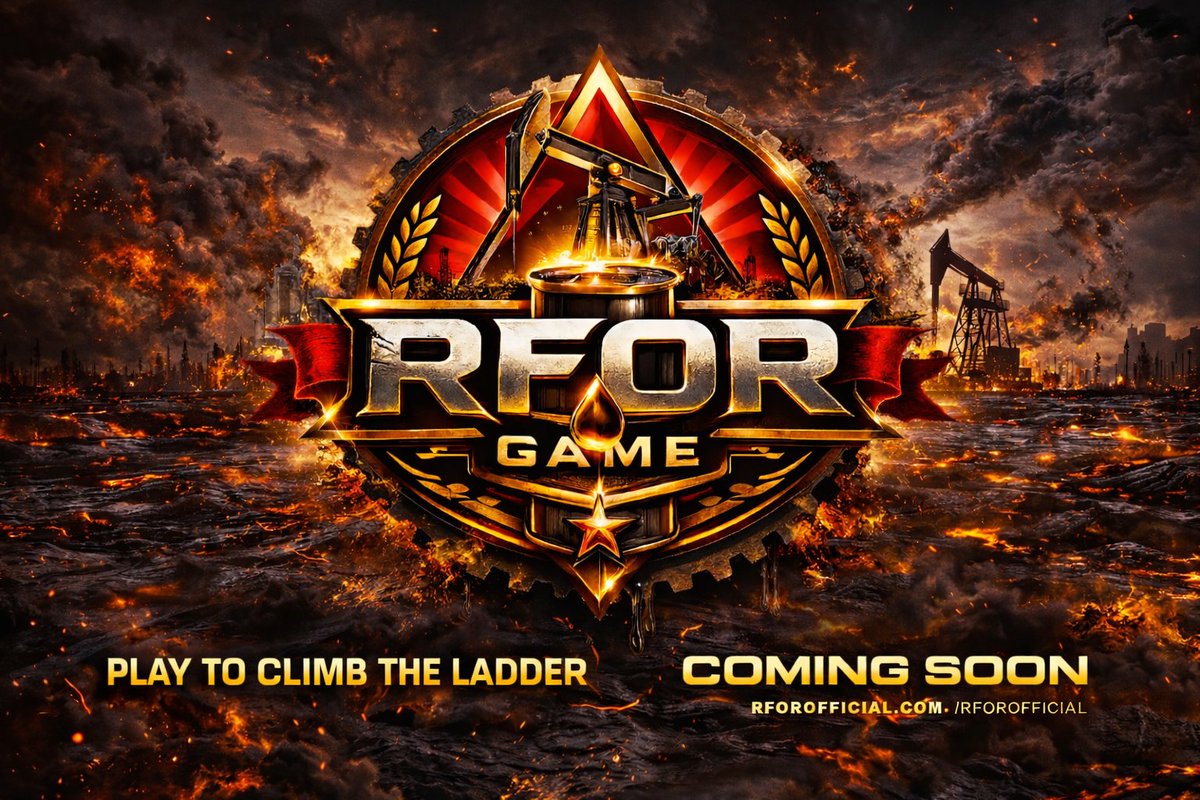 Obelix26's tweet image. GM $RFOR 🛢️🔥

The game is now 80% complete and getting ready for BETA launch.

Structure is built.
Core mechanics are live.
Final polishing in progress.
We’re getting closer to activating the oil fields.
Play to climb.

#RFOR #SolanaGems #SolanaCrypto