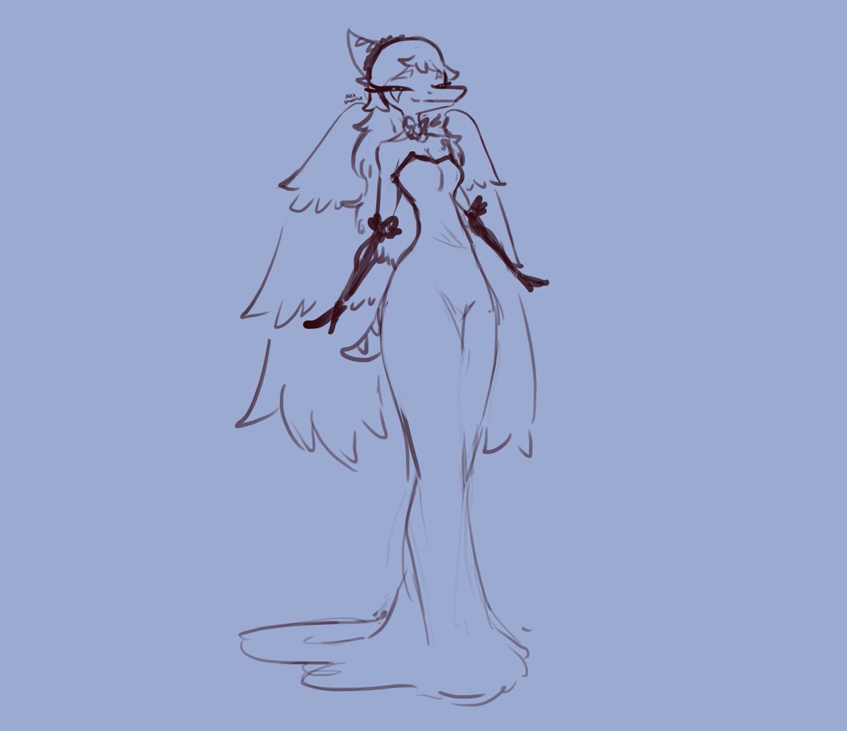 I've fixed her eyes
#Snootgameart #GoodbyeVolcanoHigh #digitalart