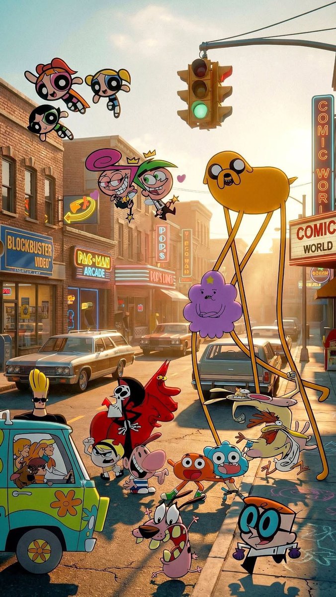 90s Cartoon Crossover 🌆