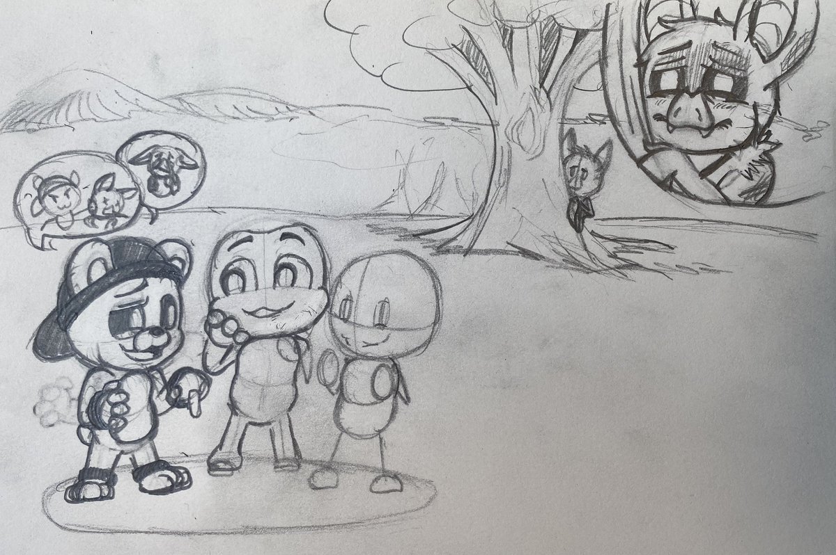 "When the bully, who beat you up badly, receives approval and recognition from the others."

(Part of Gloomy's backstory in Critterville... and personal experience)

#sketch #traditionalart #GloomyGlumbat #Critterville #SmilingCrittersAU