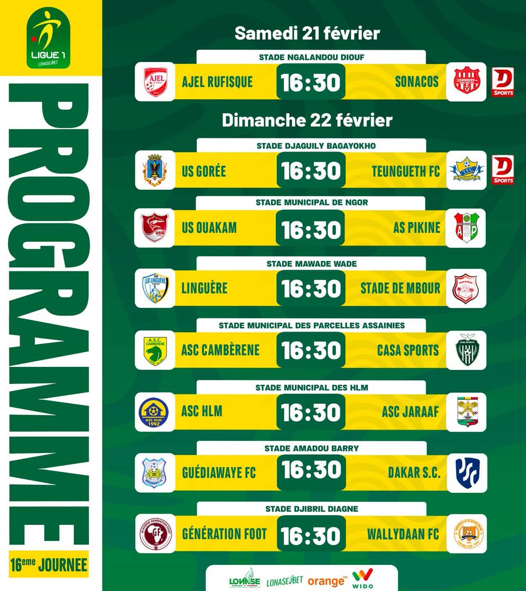 totalsport221's tweet image. Top départ de la phase retour du championnat local 🇸🇳⚽️ L1 &amp;amp; L2 

#Lsfp #footlocalsn #totalsportsn
