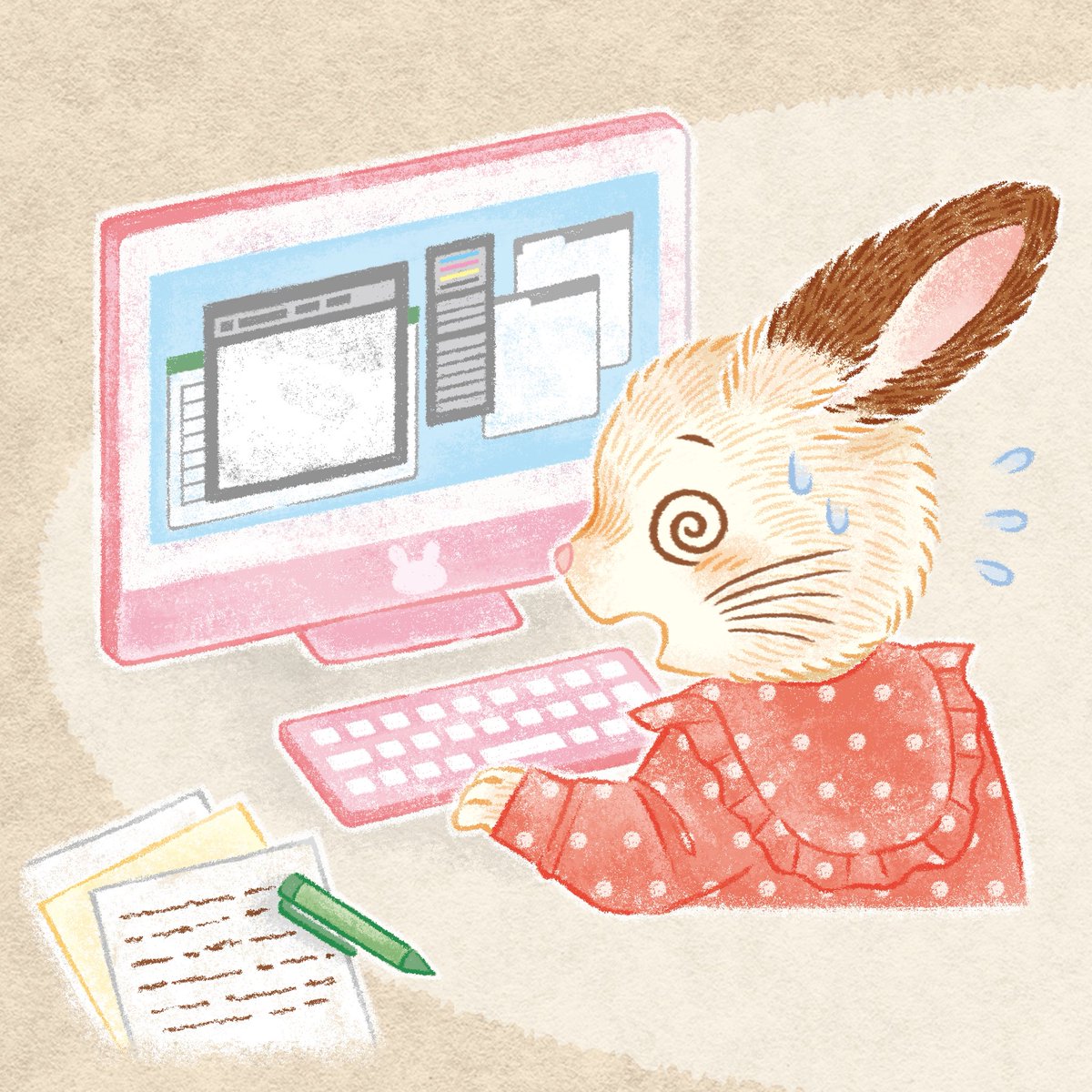 narumimi_mi's tweet photo. 🖥️ 𝚆𝚘𝚛𝚔 𝙸𝚗 𝙿𝚛𝚘𝚐𝚛𝚎𝚜𝚜 🌀

前回の投稿から1ヶ月も間が空いてしまいました💦

フリーのお仕事をはやめに納品できたので、今日からまた自分の絵を描きたいと思っています🐰🌰

3月は本業が大繁忙期だけど、なんとか両立したい‥！

#イラスト好きな人と繋がりたい #絵描きさんと繋がりたい https://t.co/tbb2hvHoJe