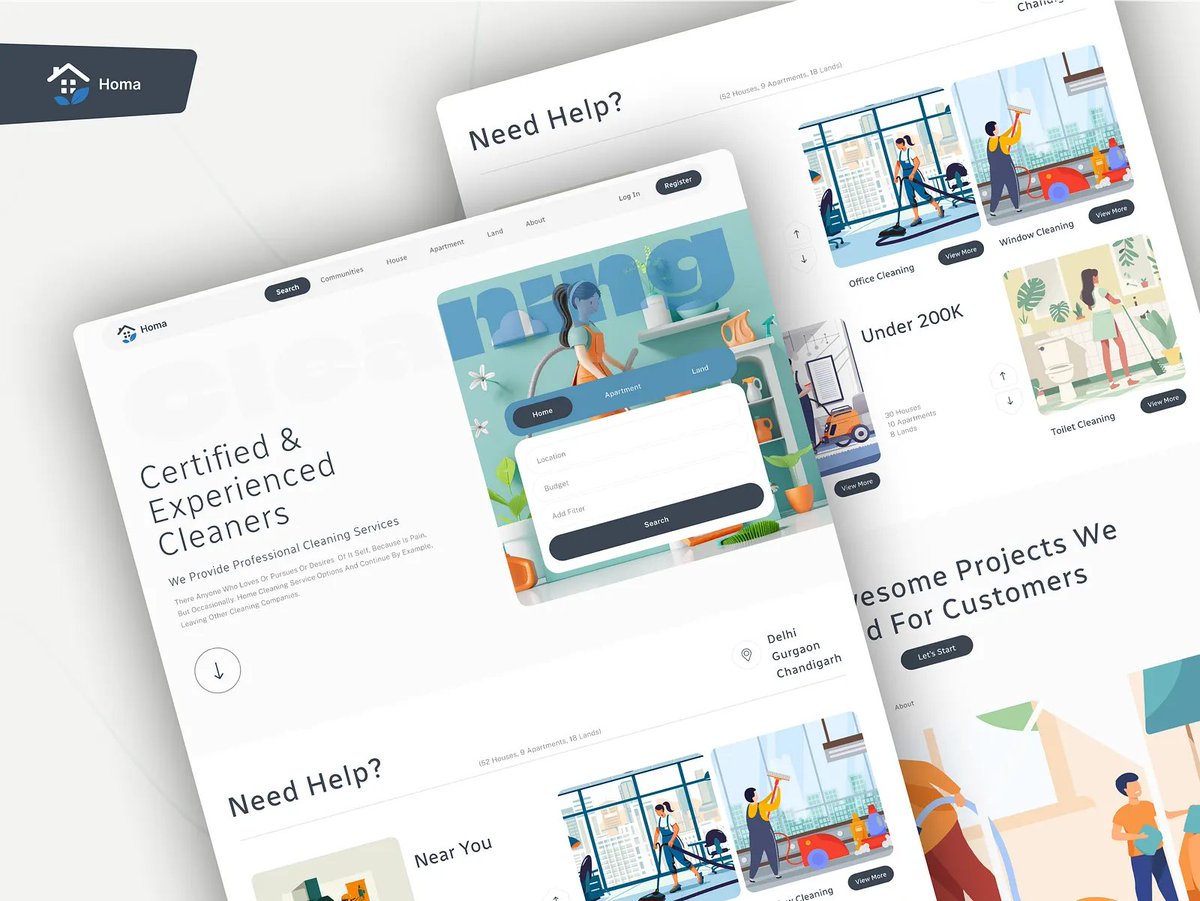 M_Creationz's tweet image. Turning trust into conversions.

This Cleaning Services website is designed to highlight certifications, experience, and easy booking — all in a clean, user-friendly layout.

Full project on Dribbble:
 dribbble.com/shots/24875626…
#UIUX #WebDesigner #SaaSDesign #BusinessWebsite
