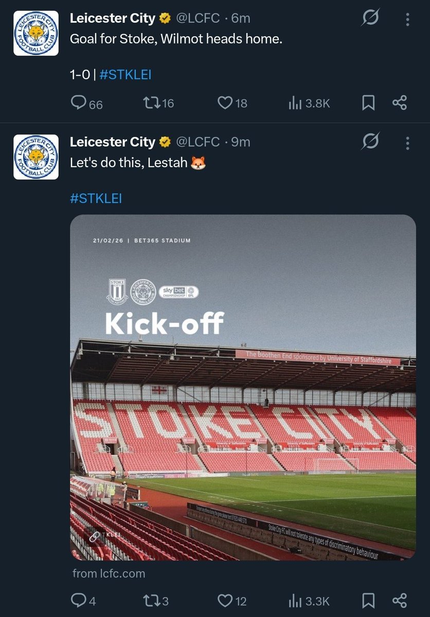 No Context Leicester City tweet media