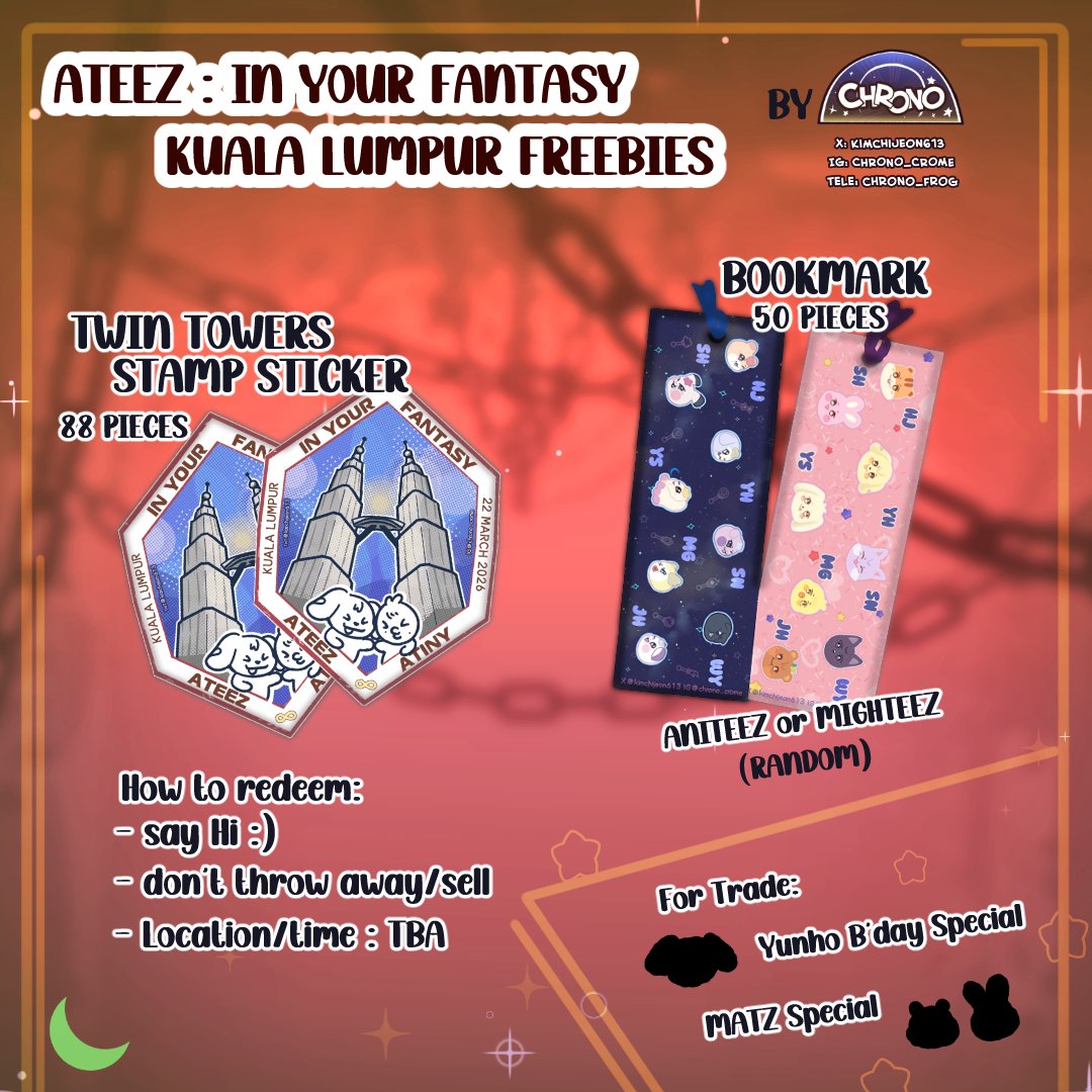 ✨ATEEZ : IYF IN KL FREEBIES -Limited stocks -Details in pic