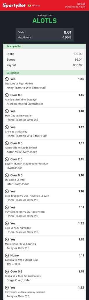 HeistBet's tweet image. 10+odds on sportybet
