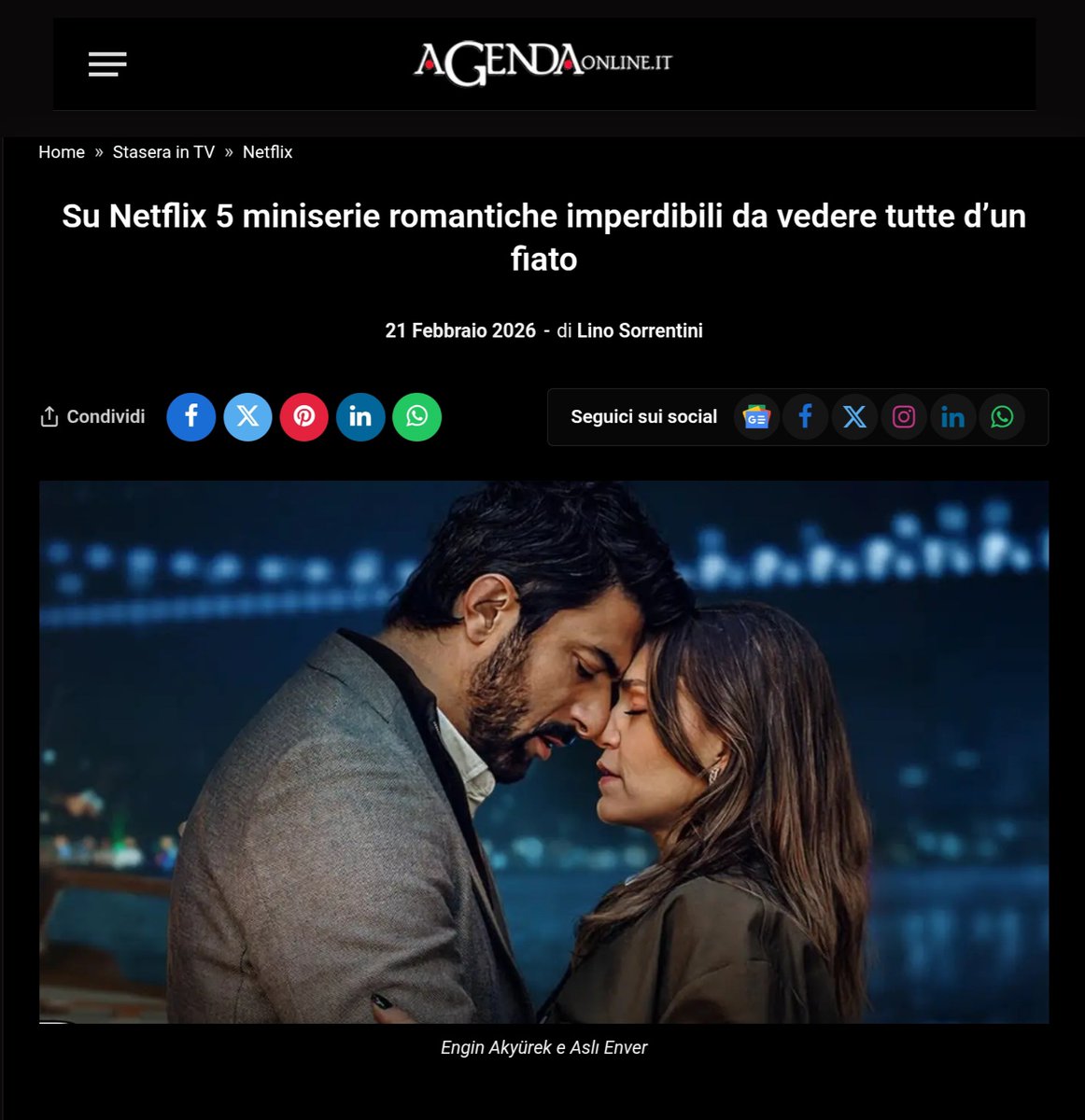 LTLoveENGIN's tweet image. 5 must-watch romantic miniseries on Netflix
       🫰🌍🫶 #EnginAkyürek #OsmanBulut
  #OldMoney #EnfesBirAkşam 
agendaonline.it/su-netflix-5-m…