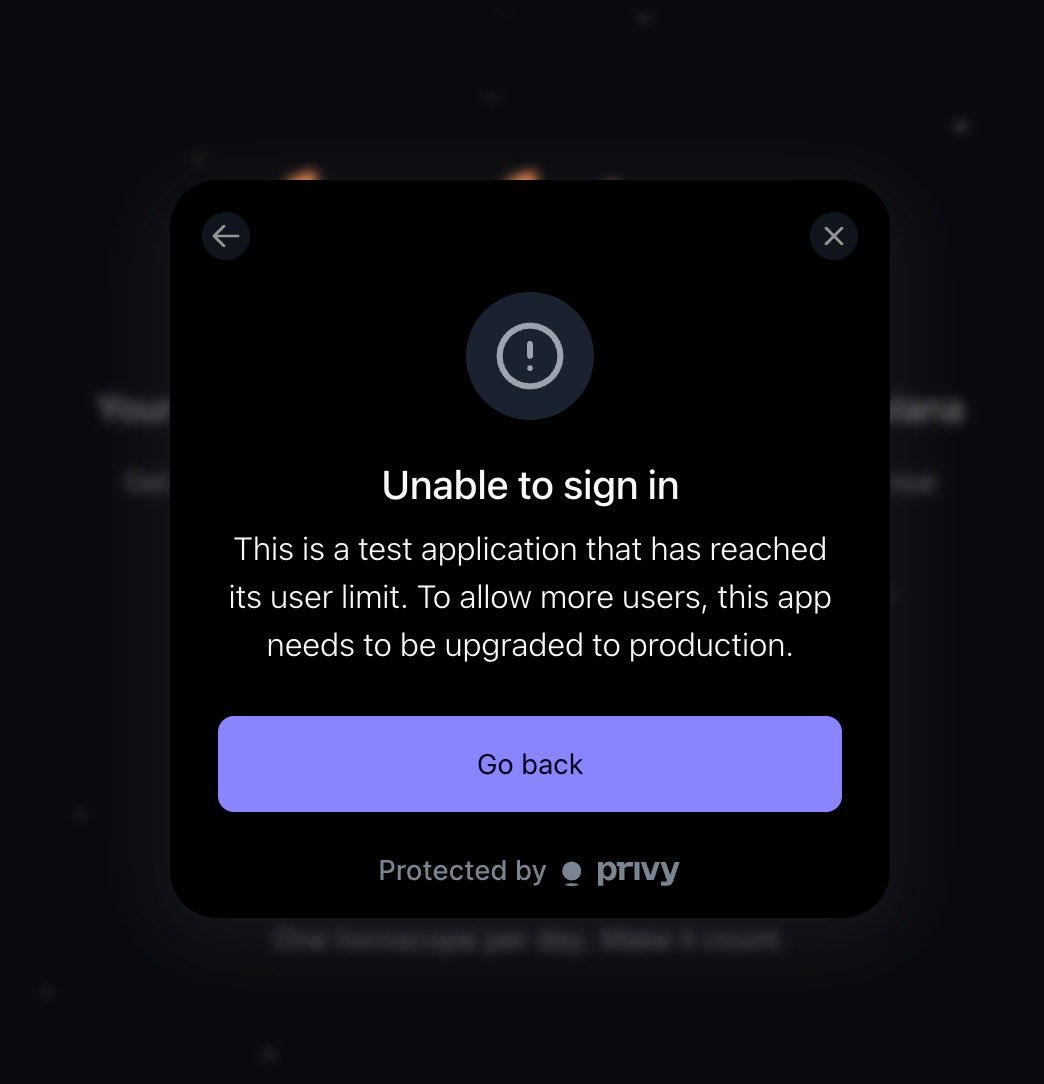collaborating w the <a href="/privy_io/">Privy</a> team has been a top tier experience for me while building <a href="/tryhashtro/">hashtro.fun</a> 

we hit our test application limit yesterday and i texted the team to ask what to do - <a href="/segall_max/">Max Segall</a> immediately texted back saying that he upgraded us to production 

building a