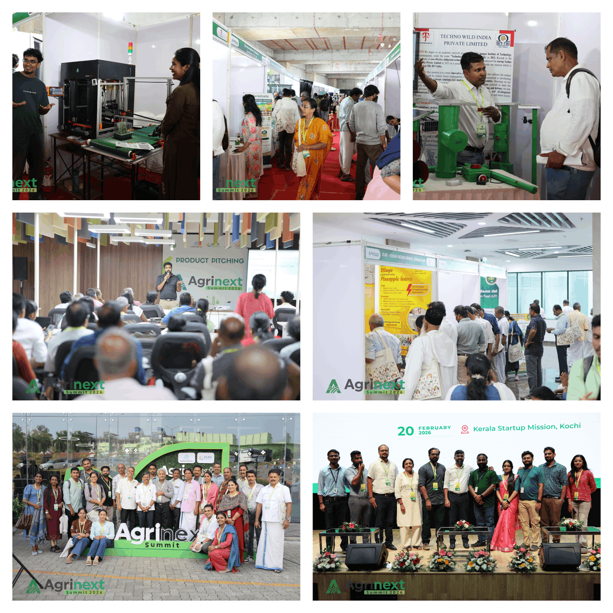 keraprojet's tweet image. 🌱 Kerala is rejuvenating its Agri-ecosystem with tech! 

The AgriNext Summit—2026 organised by KERA Project &amp;amp; KSUM—united 1,000+ stakeholders at Kochi.
Highlights:
🤝 50 MoUs signed
🎪 70 tech stalls
🚀 Startup pitches &amp;amp; expert panels
#Agriculture #KERAProject #Kerala #Startup