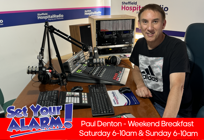 ListenToSHR's tweet photo. Start your weekend with Paul Denton’s Breakfast Show. Great tunes + Triple Plays from the 60s, 70s, 80s &amp; 90s! Every Saturday &amp; Sunday morning from 6AM.  https://t.co/kJtRpcQQLY #WeekendVibes #Sheffield #RetroHits #hospitalradio #sheffieldhospitalradio #radio #charity https://t.co/1Adwxw8leB