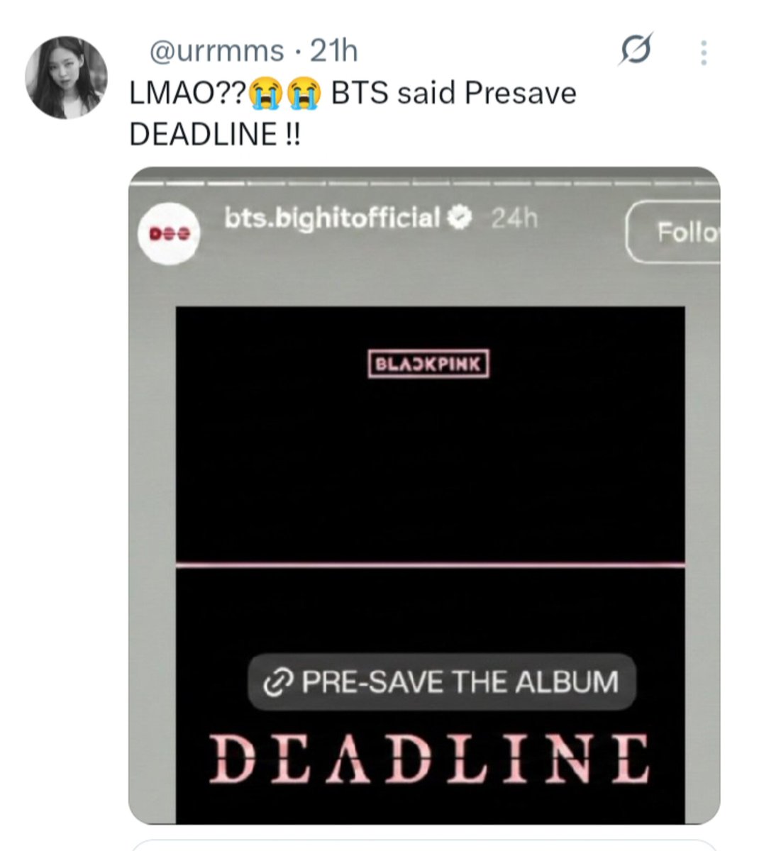 imagine hating on them 24/7 and still desperately craving their validation