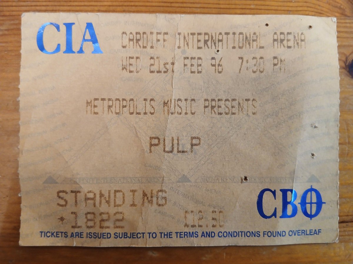 mydogateart's tweet photo. @welovepulp 30 years ago today #Cardiff #DifferentClass https://t.co/YfBNflZAs6