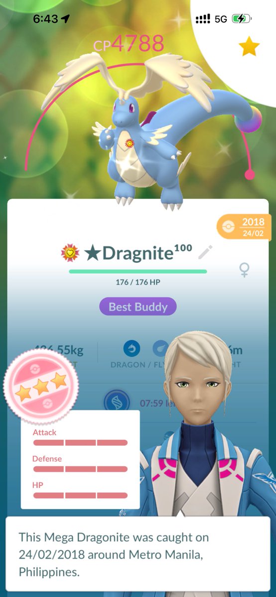 imcedric's tweet photo. My 2018 Dragonite now has its new look 😍 #PokemonGOTour #PokemonGo #Tainan2026 https://t.co/Da32mn8v0s
