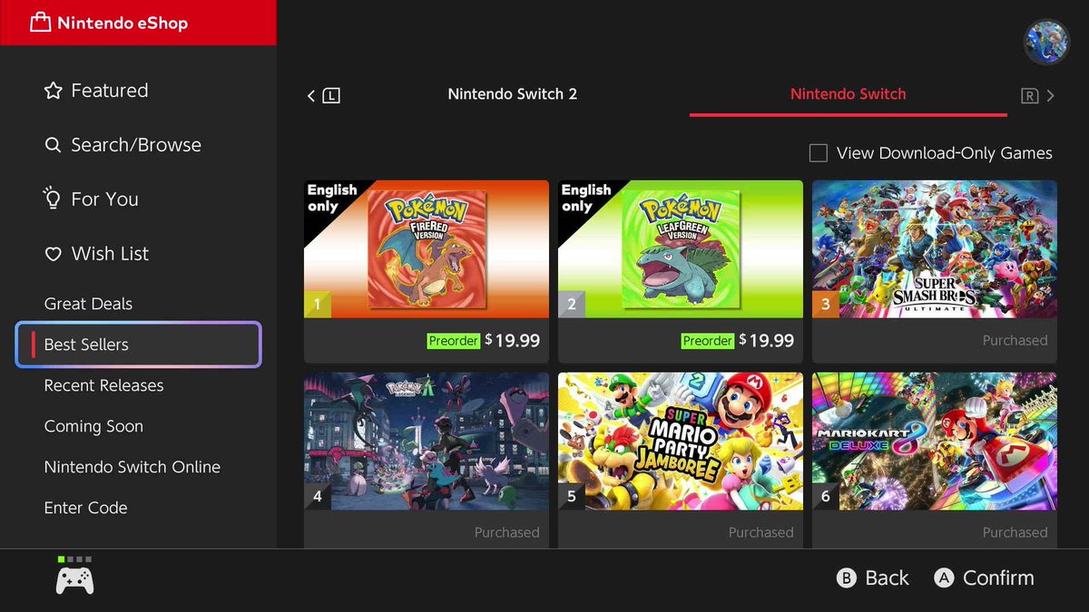 TheEternalComet's tweet image. To add fuel to this Pokemon Dumpster fire. Both Pokemon FireRed and LeafGreen are already the Top Sellers on the Nintendo eShop from Pre-Orders alone.

Once again proving that Internet Rage for Nintendo means absolutely nothing.
