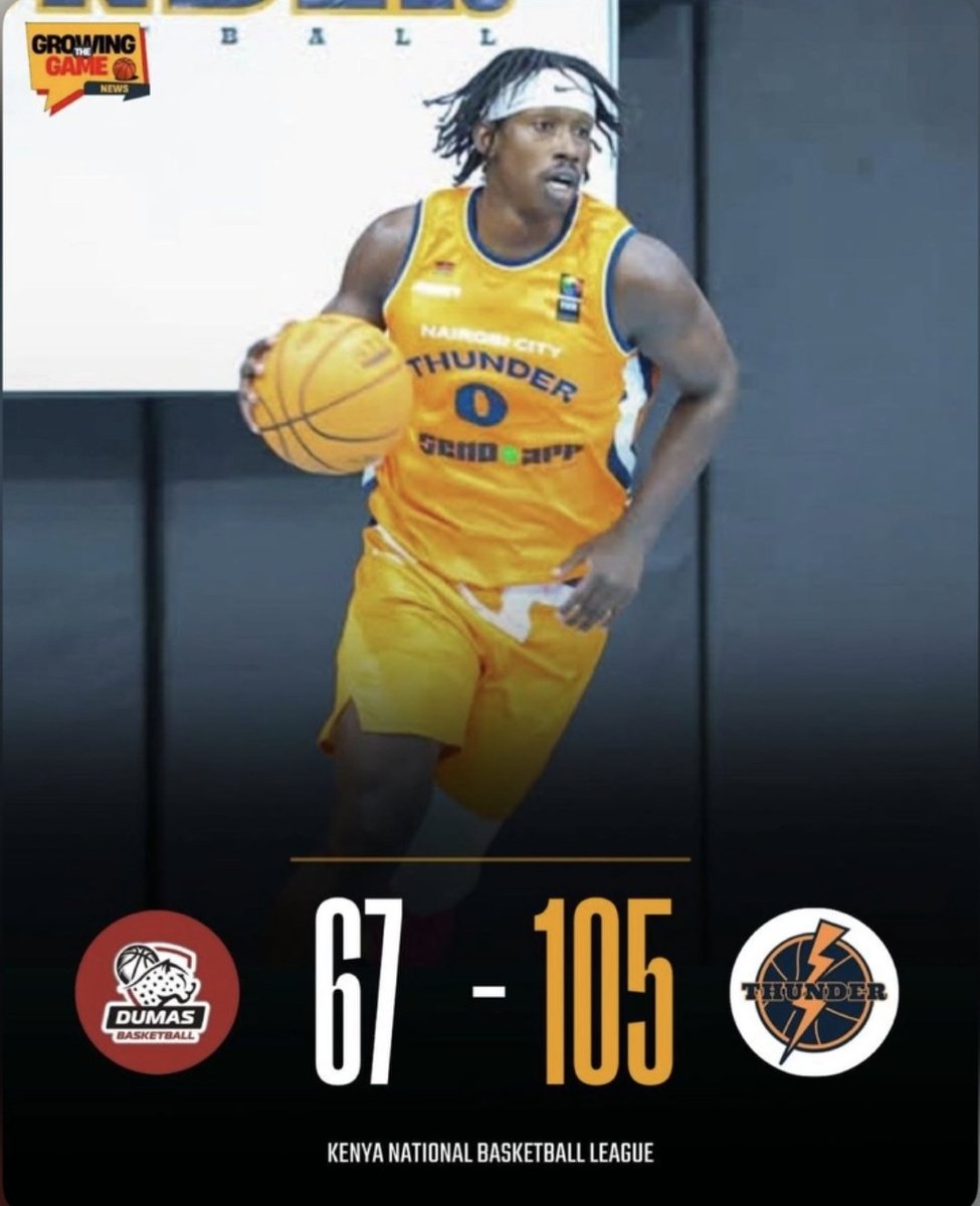 CarolRadull's tweet photo. Nairobi City Thunder started the 2026 season with a BANG!
105-67 win over Dumas in the KBL. π₯
#TwendeThunder https://t.co/vcYZ5Nmwp6