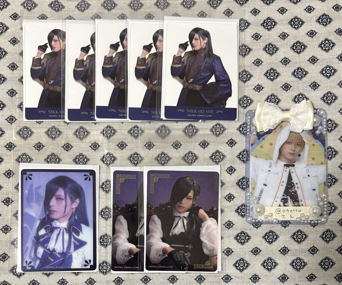04etsu's tweet photo. 【交換・譲渡】 ミュージカル刀剣乱舞 刀ミュ 静かなる夜半の寝ざめ クリアカード クリカ

譲: 青江 五月雨 長谷部

求: 長義 山姥切国広 または定価

譲渡の場合はまとめて優先。
郵送でのお取引希望です。
お気軽にお声掛けください！ https://t.co/authXSASKV