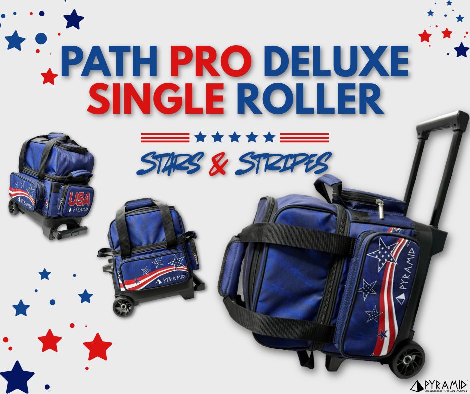 ✨😱 New Style For Path Pro Deluxe Single Roller!! 😱✨

ow.ly/Wpi850Yj2L2

Pyramid's newest Path Pro Deluxe Single Roller is here!!
🎉🎆 Introducing the Stars &amp; Stripes variant! 🎆🎉

Want to rep your country while hitting those strikes? Then this is the bowling bag for
