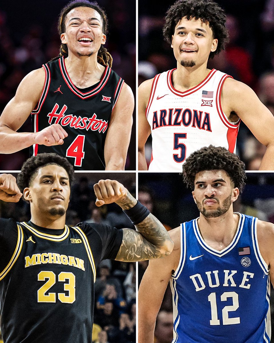 ARIZONA. HOUSTON.
MICHIGAN. DUKE.

Don't miss the top four teams in the country play starting at 3 ET on ABC and ESPN 👀