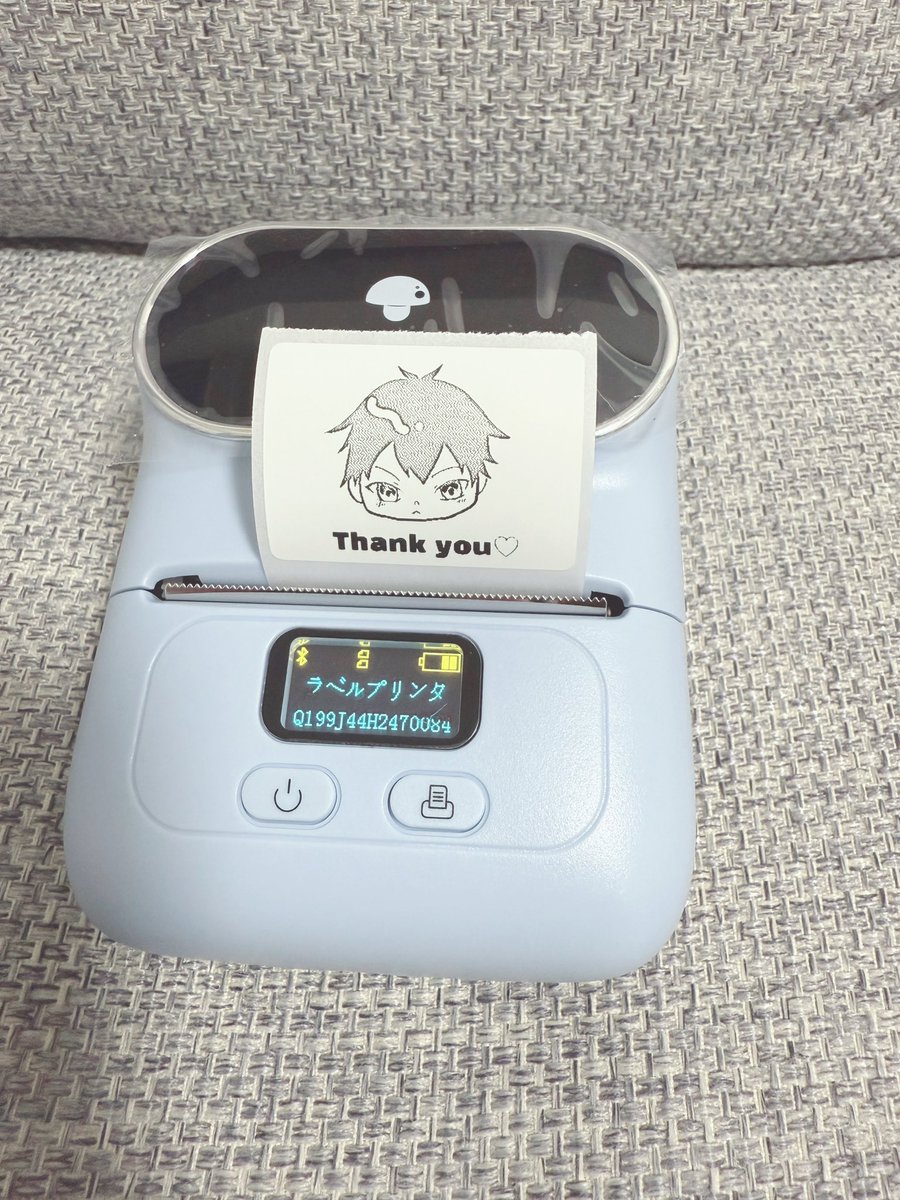 ついに、ラベルプリンターを手に入れた🫶︎💕︎
お試し刷り…