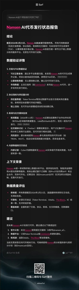 潜力黑马，大佬们都在偷撸这个吧
#AI #TGE #Token #空投