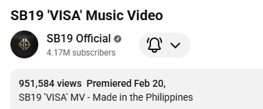 Yehey! Makaka sleep na.. Advance happy 1 million na lang mag sleep nako wohooo 

STREAM VISA MUSIC VIDEO
<a href="/SB19Official/">SB19 Official</a>
#SB19 #SB19VISA