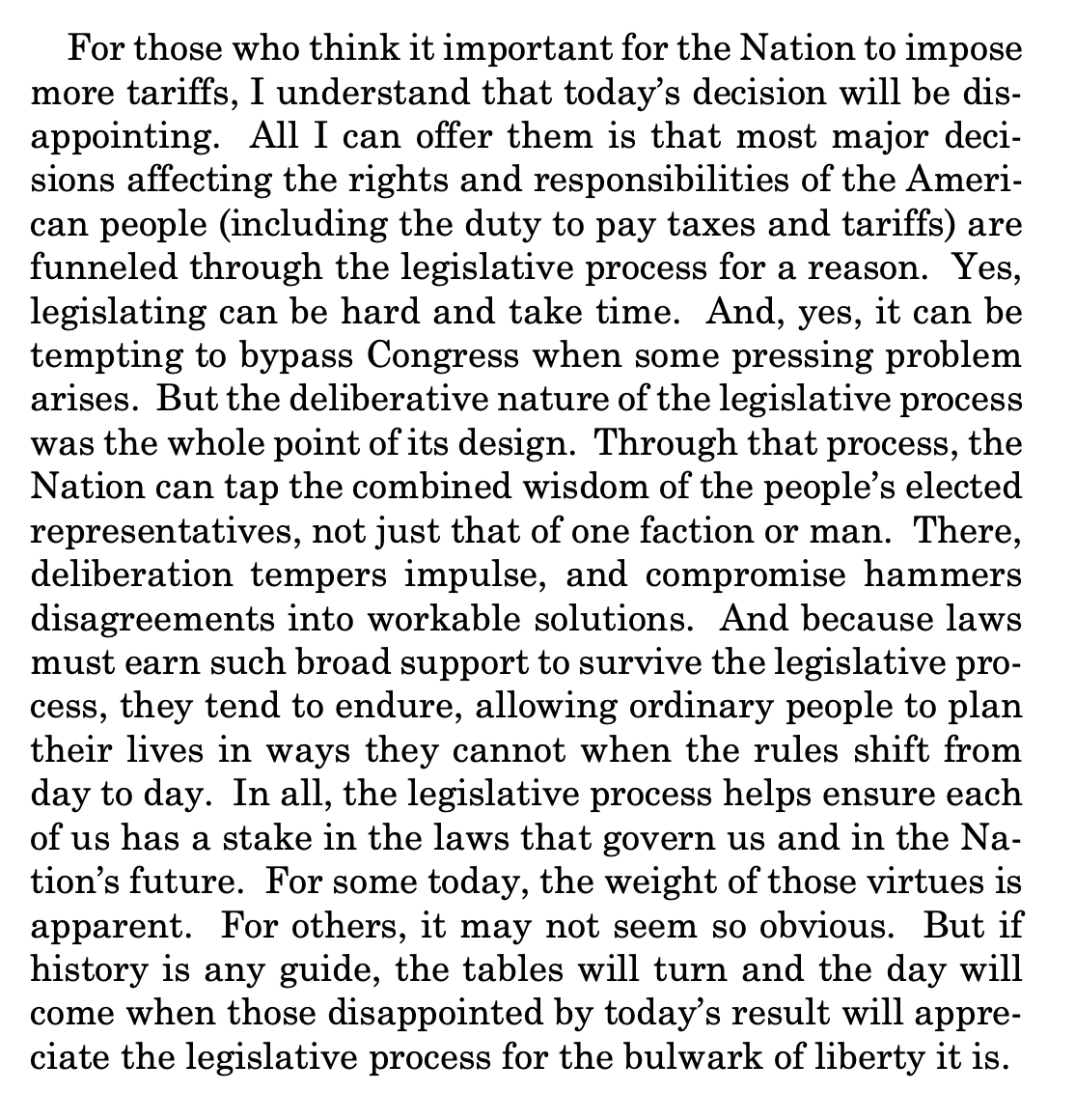 Can Ruto, MPs, CSs, PSs &amp; other senior government officers who flout the Kenya constitution with impunity spare a minute &amp; read this recent piece of advice by a US Supreme Court judge. Today you are in charge, tomorrow you are not.