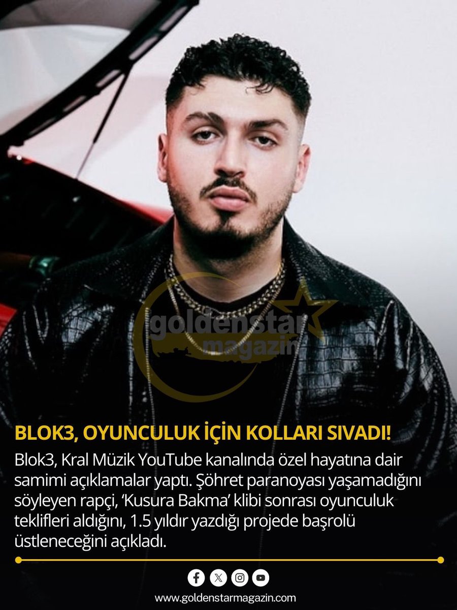 Blok3, Oyunculuk İçin Kolları Sıvadı!

#blok3 #goldenstarmagazin