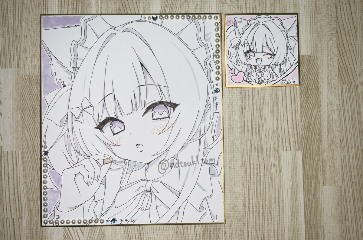 色紙（中と豆サイズです） バレンタイン💝