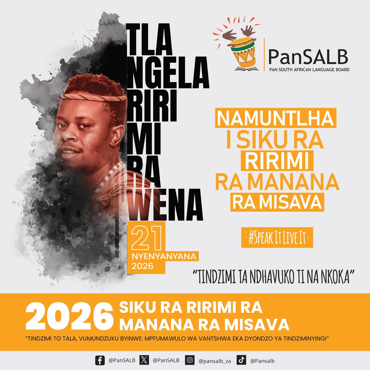 PanSALB's tweet photo. Lehono re keteka letšatši la boditšhabatšhaba la polelo ya letswele, re lebeletše thuto ya polelontši bjalo ka ntlhakgolo ya thuto ya boleng.
E bolele, e phele!🖤
#InternationalMotherLanguageDay
#IMLD2026
#LanguageActivismMonth https://t.co/2Yr4vk7fRd