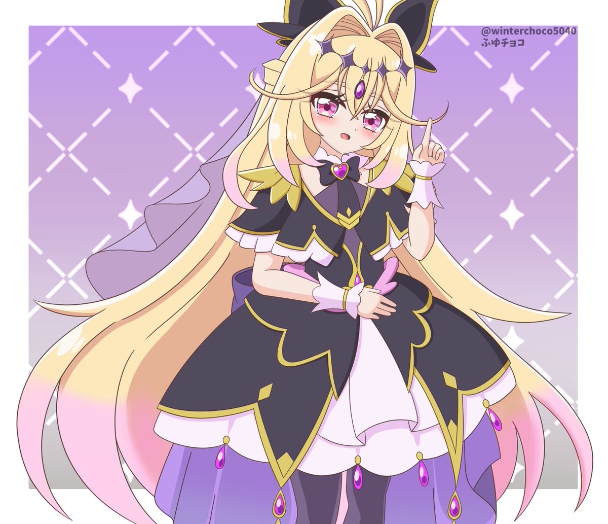 キュアアルカナ・シャドウ描きました！！
登場が楽しみすぎる！！
#たんプリ #precure