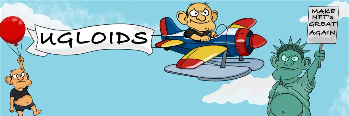 Lets make NFT great again with Ugloids!

UGLOIDS ON ETH!
Price - FREE MINT for (GTD)
Supply -  4444
Chain -  ETH

Giving out 5 GTD and 15 FCFS of Ugloids NFT!

To Enter;
-Follow <a href="/Ugloidsoneth/">Ugloids</a> and <a href="/bashorunedward/">Mr. Bash 🥷</a> 

-Like and RT 

-Tag 2 frens

-Drop Evm wallet address