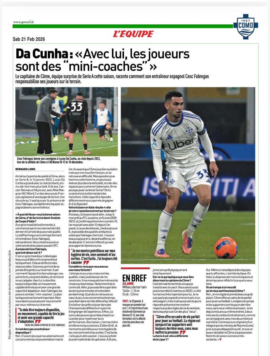 Forza Captain Lucas Da Cunha 💙🤍