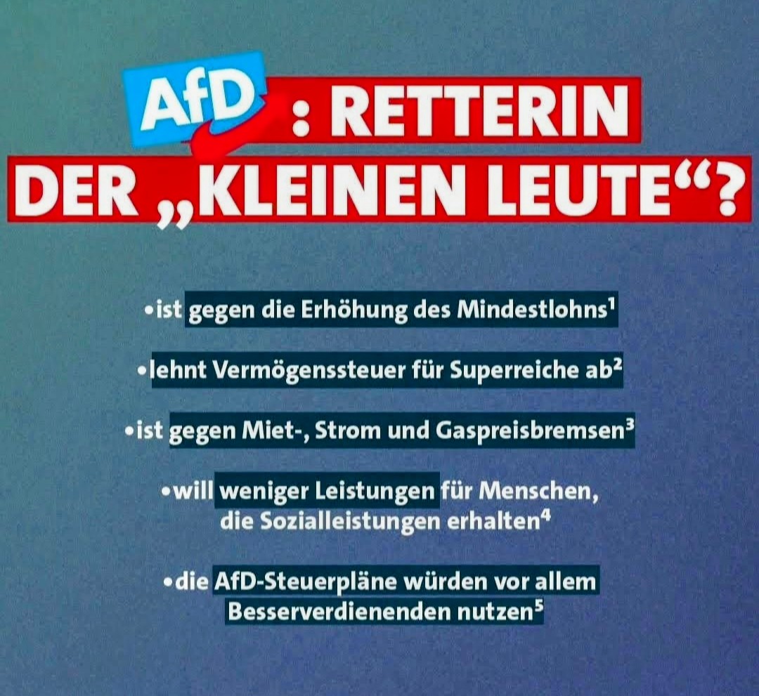 Es gibt Parteien, die in die 1930er des letzten Jahrhunderts zurück wollen. Die AfD verkauft das als  Alternative und Patriotismus.

Und es gibt Parteien, die die Konservierung Gestern zur Weltanschauung erheben. CDU und CSU verkaufen das als Fortschritt.

#ArmesDeutschland 🤦‍♂️