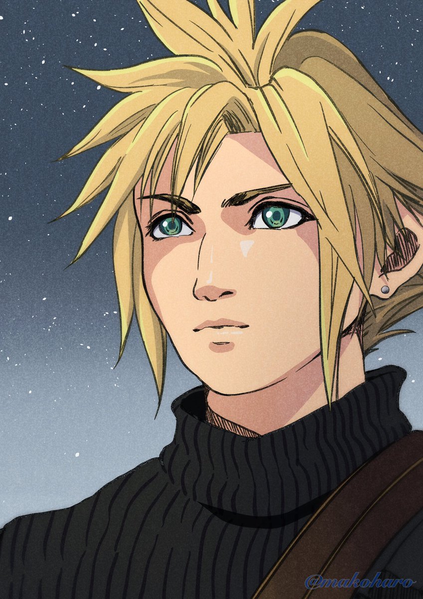 クラウド描きました！
#FF7 #クラウド #illustration