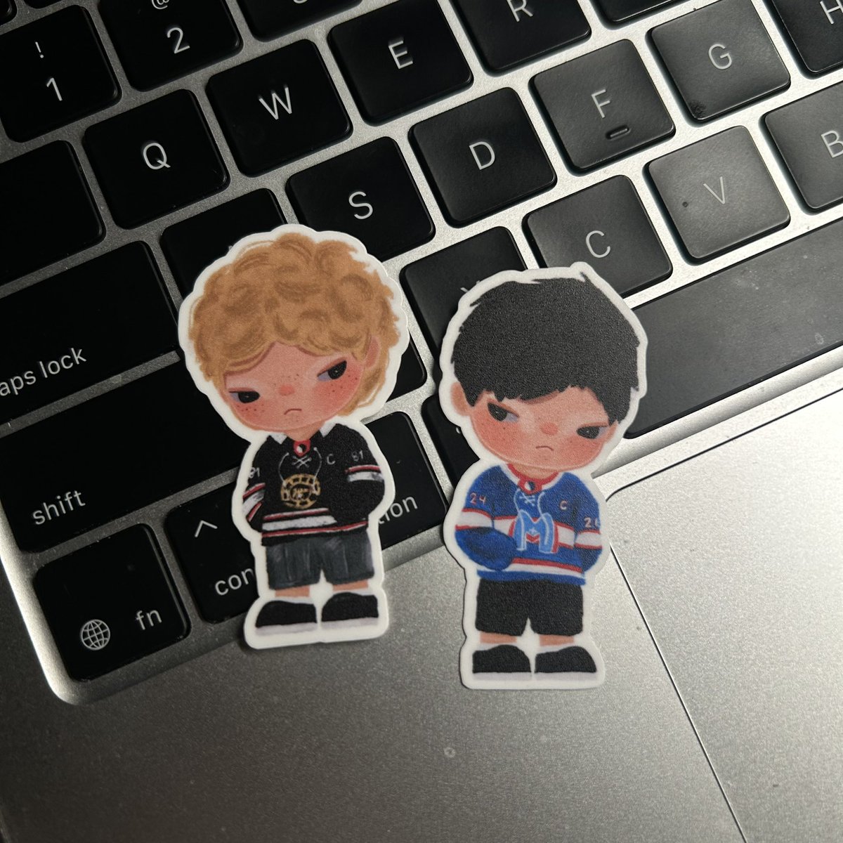 heated rivalry sticker samples!