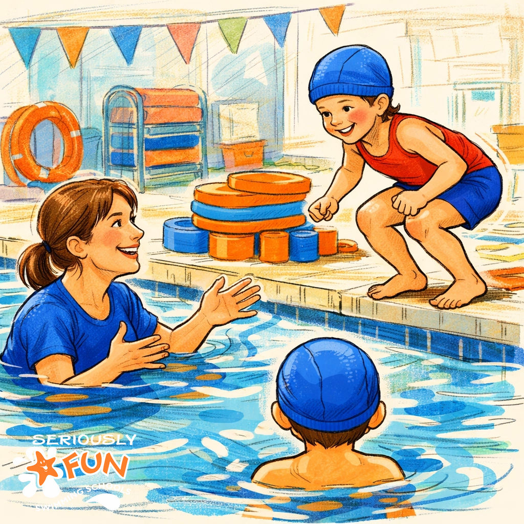 That first jump builds life-long confidence! 🌟 Watch them go from "I can't" to "Watch this!" at Seriously FUN. Join us in Maidenhead, Slough, Aylesbury, High Wycombe &amp; Lancing. 🏊‍♂️

seriouslyfun.com

#BuildingConfidence #KidsActivities #SeriouslyFUN