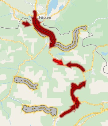 ANWBeuropa's tweet photo. De vertraging in #Oostenrijk op de #B179 Füssen ◄► Nassereith #Fernpas is nu in beide richtingen ongeveer +1 uur https://t.co/I9e4Tnr76m