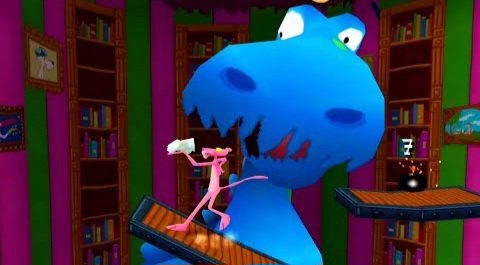 If you think about it, Pink Panther: Pinkadelic Pursuit could technically be a Mascot Horror game.
The mascot is pink panther, there are chase sequences and some spooky themed levels, and it was a bit intense for a young child.