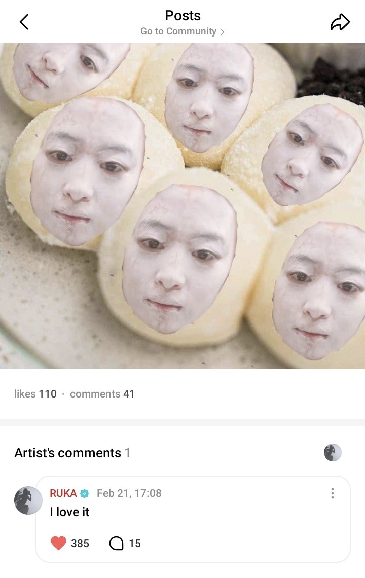 RUKA dropped a comment under this fan post

I LOVE IT 😭😭😭