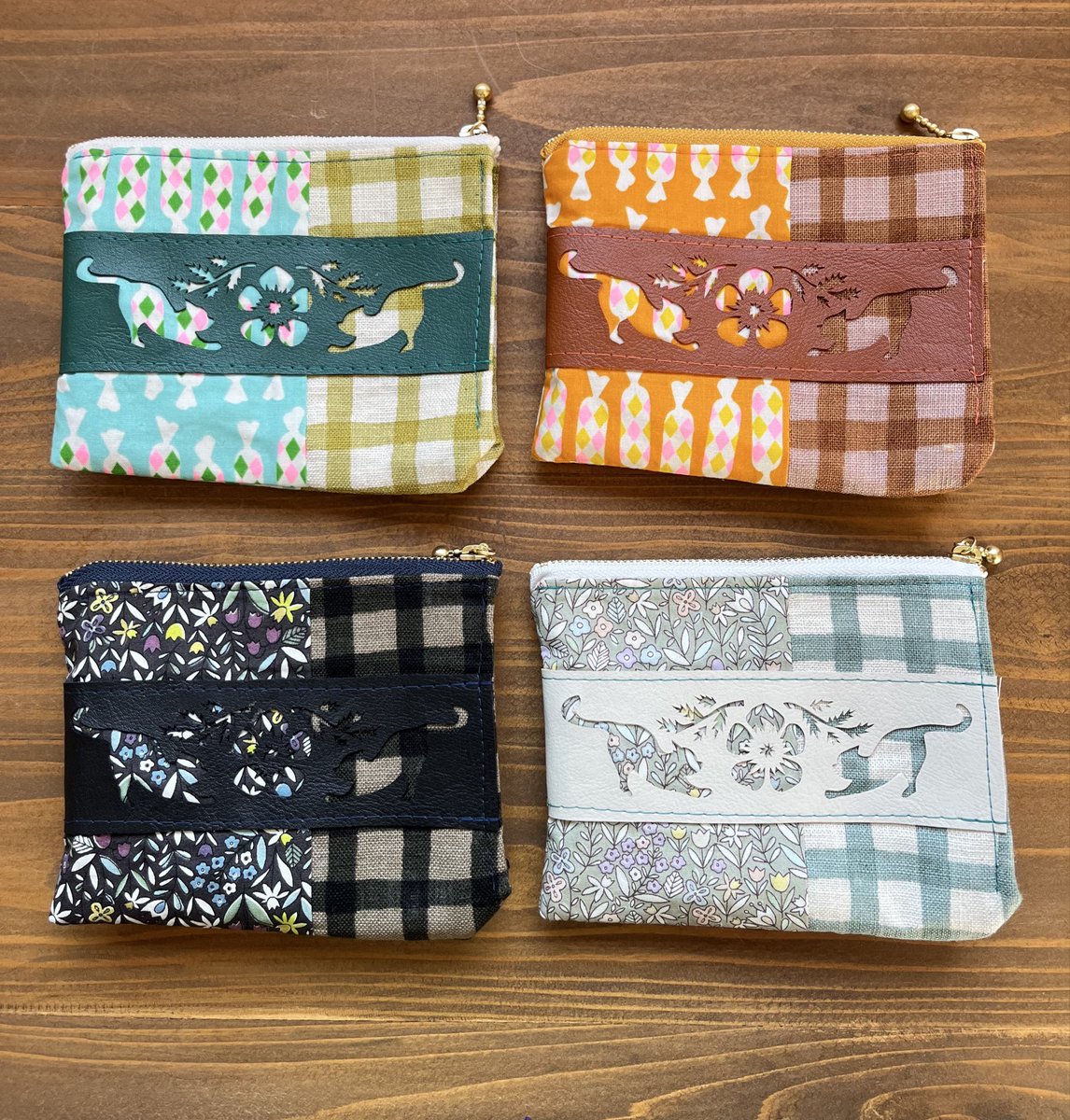 3連休あっちこっちで作品多発警報 新作です！ ポーチには合革に狸の