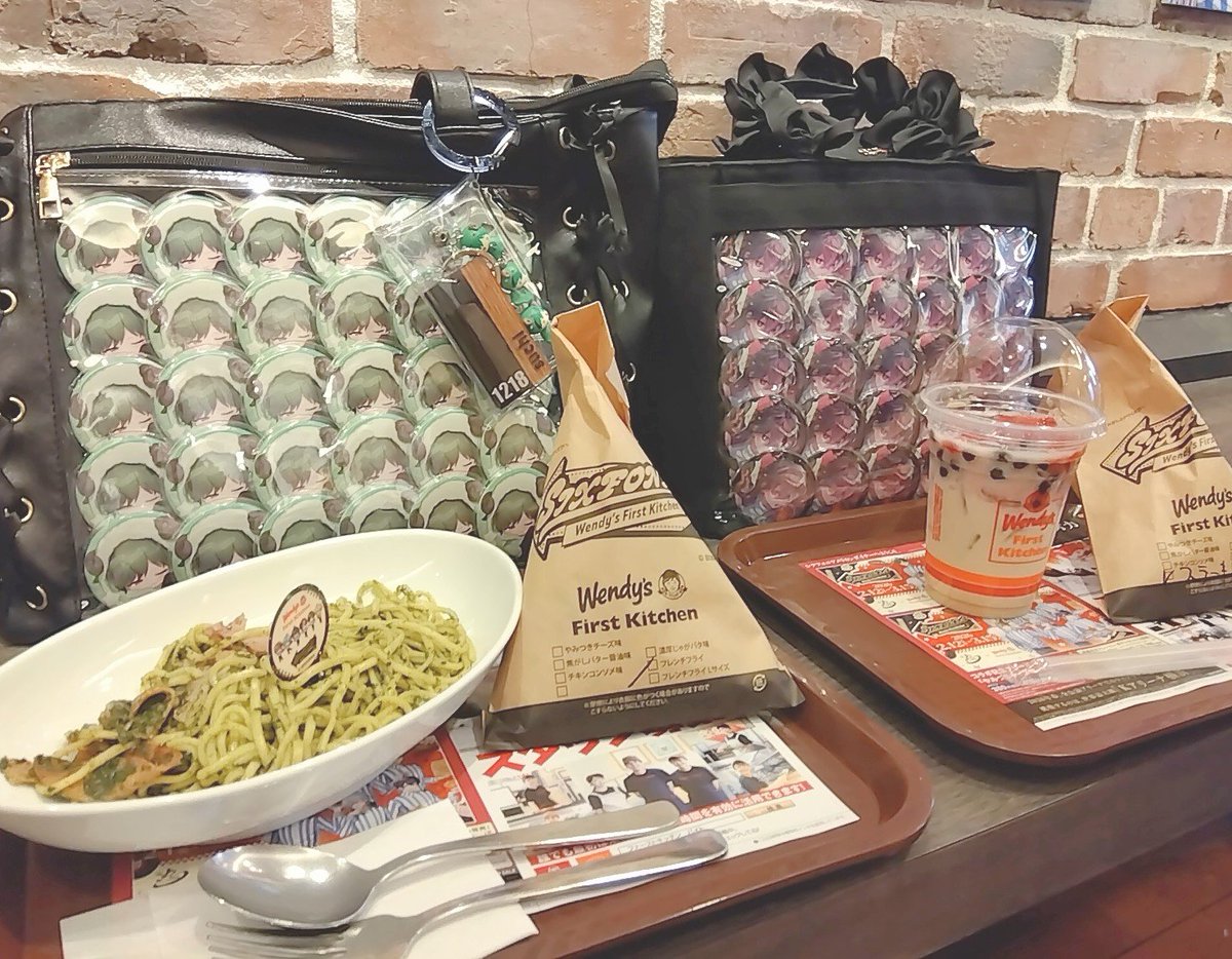 ウェンディーズコラボ行ってきました💚🩷 #シクフォニ #すちくんおきて