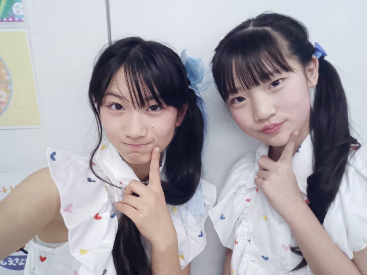 nono36_CHiCK's tweet image. あいらちゃんと似たような髪型✨️
寒色同士仲良し🩵💙

#CHiCKちゃん #板花希音 #枝波あいら