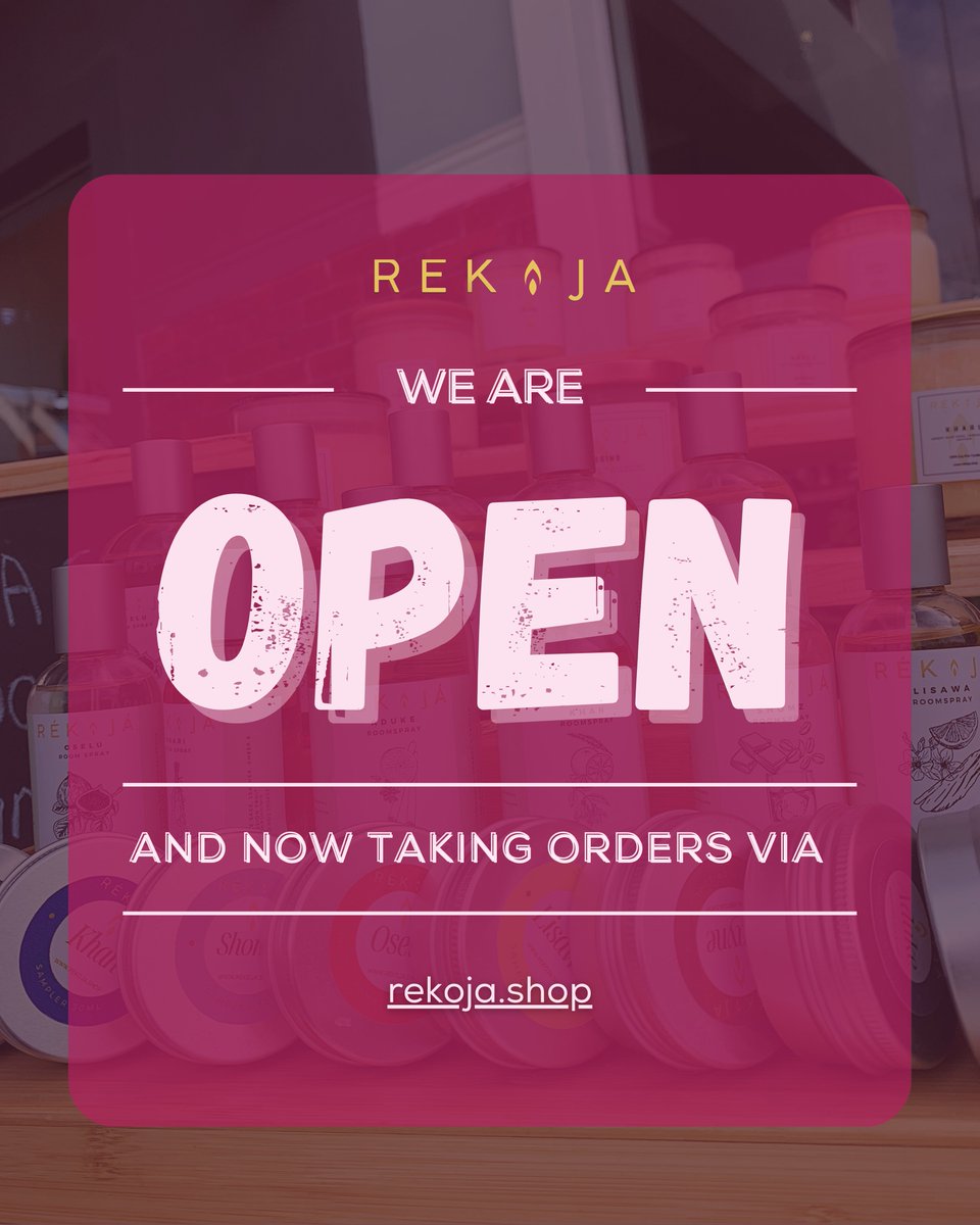 We’re back and now taking orders through our website! 

Head to rekoja.shop to shop your favourites!