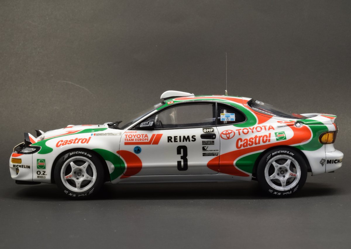 タミヤ セリカ GT-FOUR '93 モンテカルロ完成。 カストロールカラー