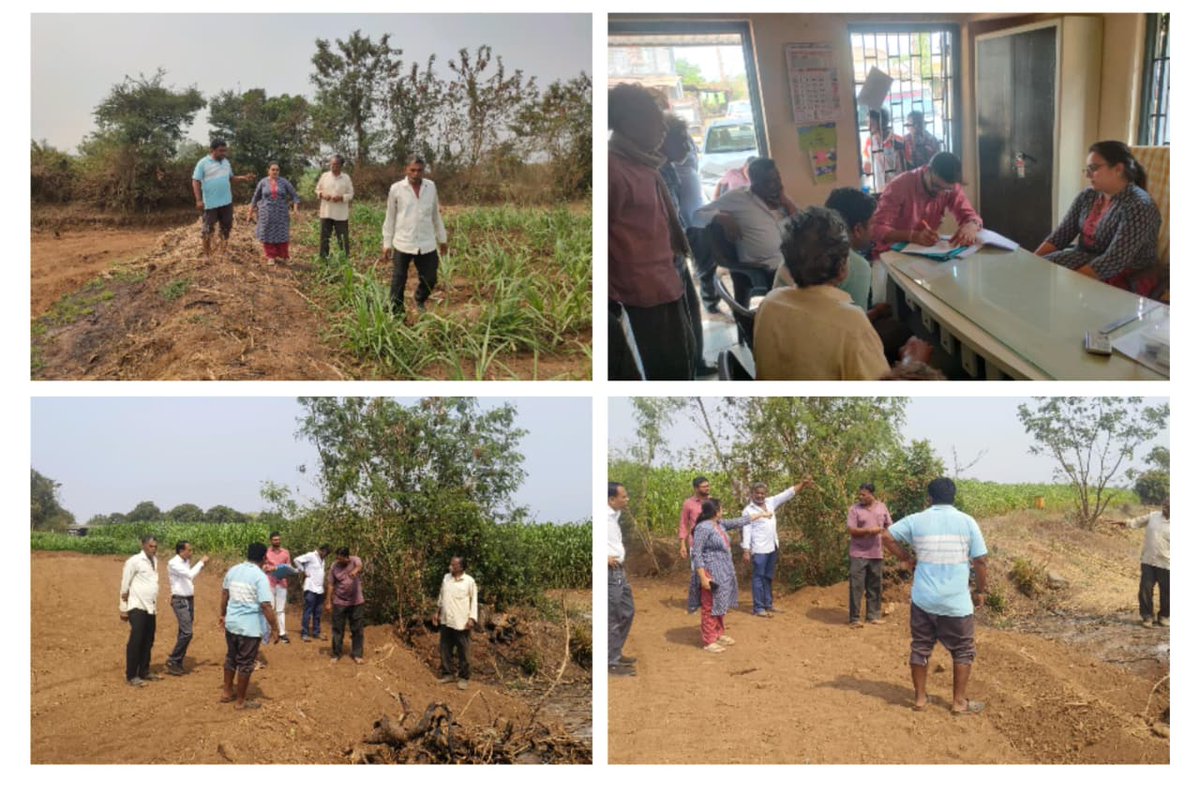 આજરોજ મોજે. આટખોલ તા.નેત્રંગ ગામે સરવે નંબર ૮૩/૫ વાળી જમીનમાં જવા આવવાના રસ્તા બાબતની અરજી અન્વયે સ્થળ નિરીક્ષણ કરવામાં આવ્યુ.