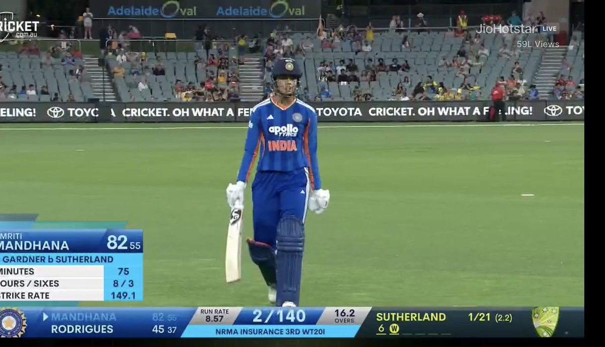 we don't talk enough abt her greatness this knock on that pitch was INSANEEEE smriti mandhana nobody like you my queen